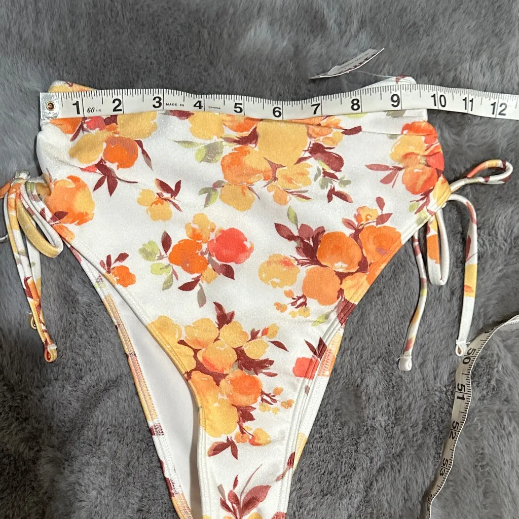 NWT Abercrombie & Fitch XXS High Rise Floral Bikini Bottom - Image 9