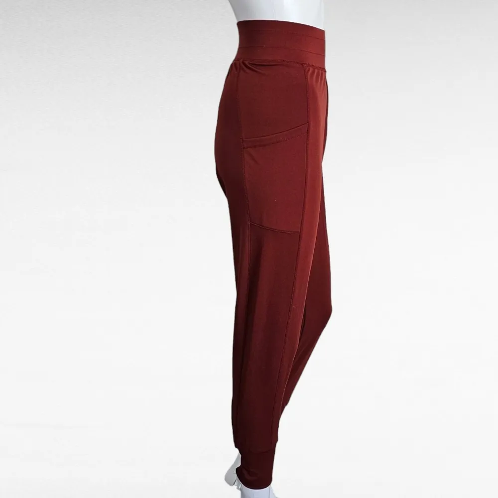 Shosho Firebrick Harem Knit Joggers Size Medium - Image 5