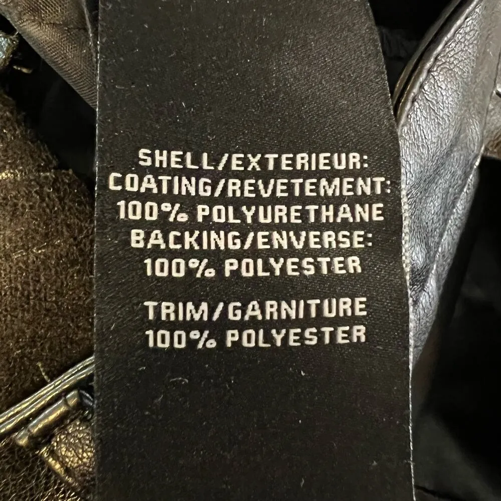 7FAMK Seven For All Mankind Vegan Leather Wide Leg Pant Small - Image 7