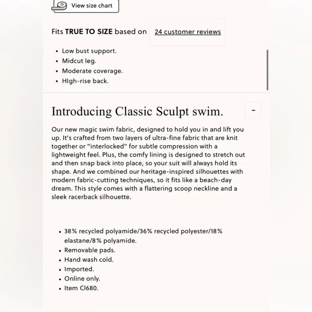 J.Crew Gail one-piece in Classic Sculpt™ - Image 3