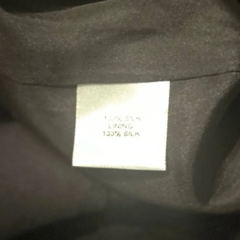 Michelle Mason Vintage 100% Silk Black Dress Symmetrical Midi Size 4 New NWT‎ - Image 7