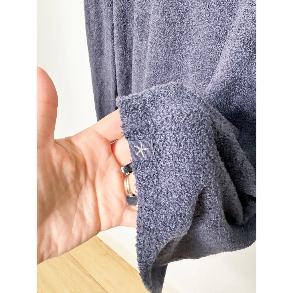 Barefoot Dreams CozyChic Lite Island Wrap Navy Blue Waterfall Cardigan S/M - Image 8