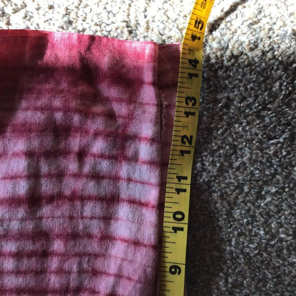 Womens Red White Tie‎ Dye Style Short Sleeve Embroidered Pullover Bohemian Dress Size undefined - Image 8