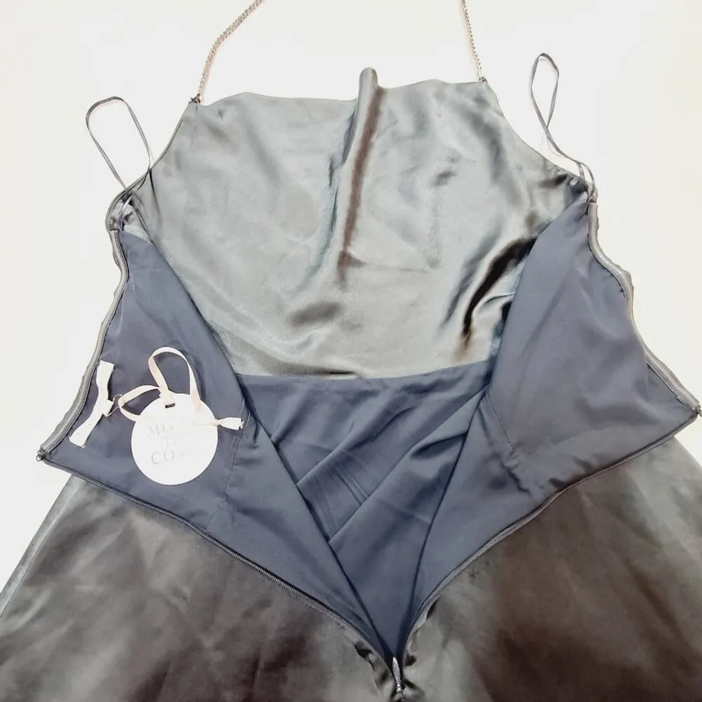 MORE TO COME Talia Diamond Dress in Grey Medium Gray - Image 8