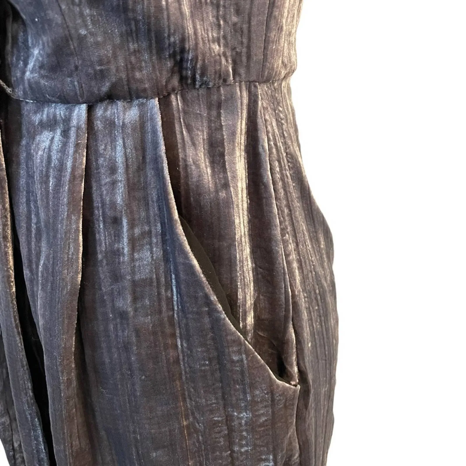 NWT RACHEL Rachel Roy Strapless Purple Velvet Wrap Style Dress Formal Womens 0 - Image 7