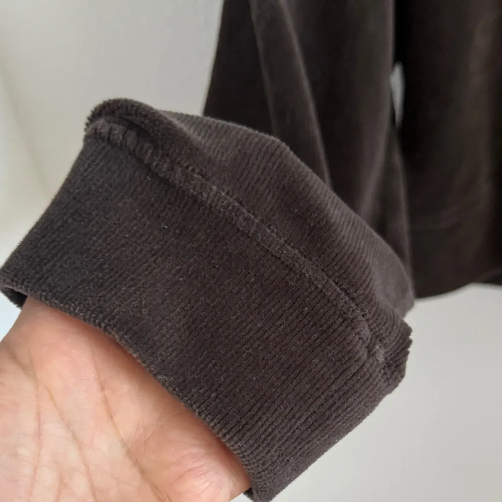 Zara Brown Ribbed Sweater Top Long Sleeve Pullover Neutral Small - Image 4