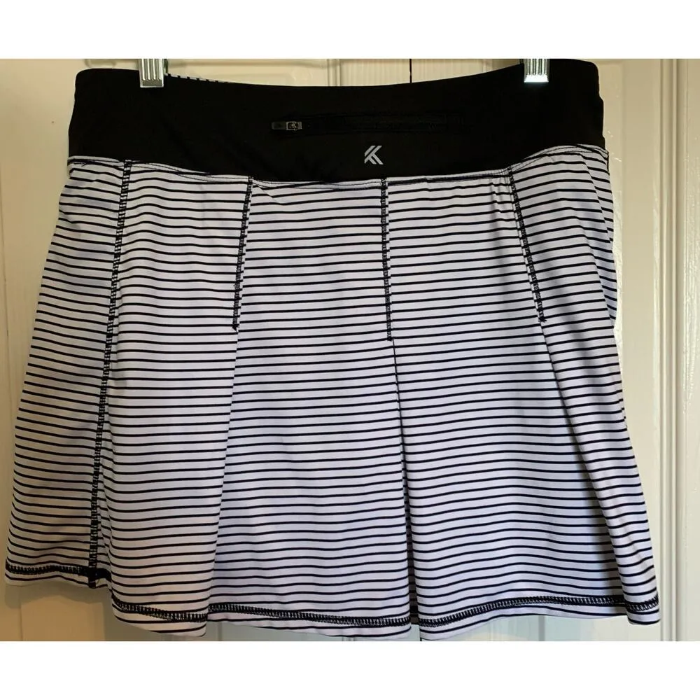 Kyodan skort horizontal stripes with pleats medium - Image 6