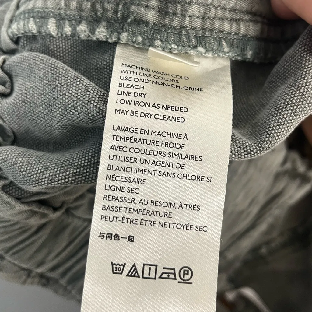 Free people Margate Pleated Trouser green size medium - Image 6