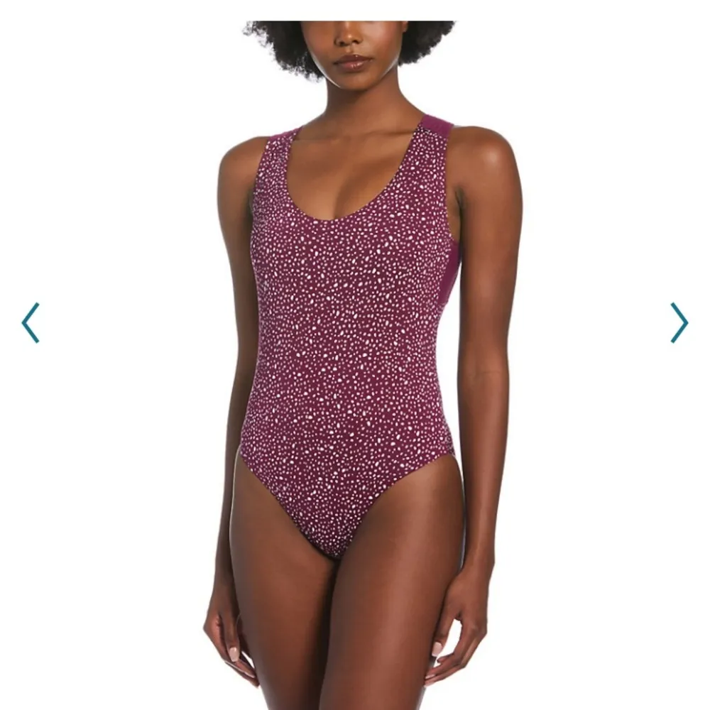 NWT Nike Water Dots Open Back One-Piece Swimsuit - Image 2