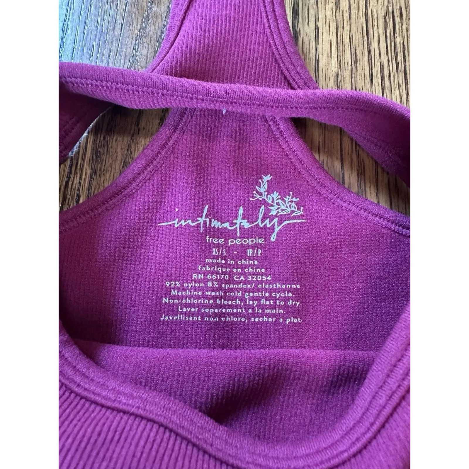 Free People Intimately High‎ Neck Tank Top Crop Racerback Pink XS/S Gym Workout - Image 5