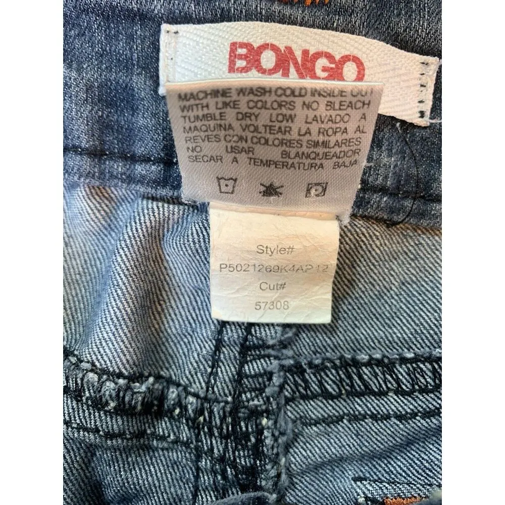Bongo Jeans Size 7 Women's Boot Cut Embroidered Blue Denim Y2K Festival Western‎ - Image 5