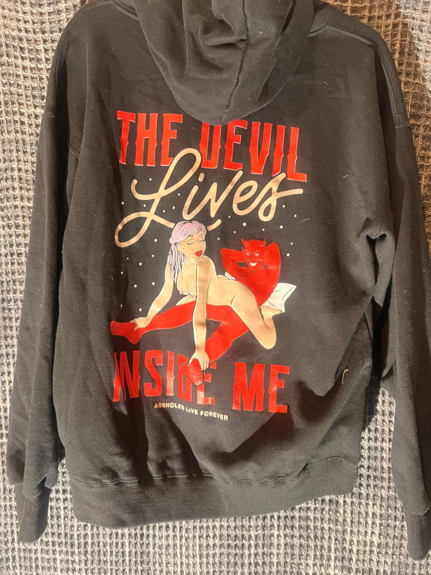 Assholes Live Forever Sweatshirt Black Size L - Image 2