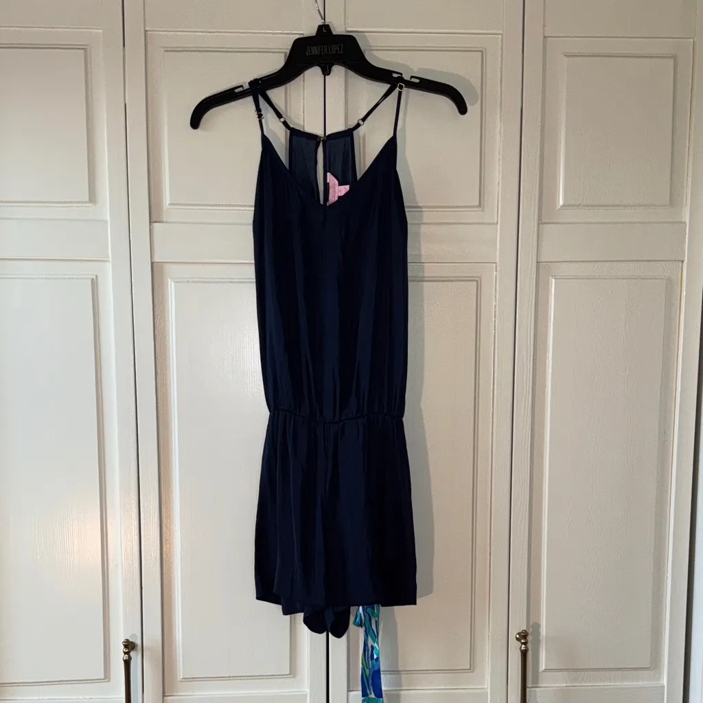 Lilly Pulitzer Navy Blue Romper - Image 3