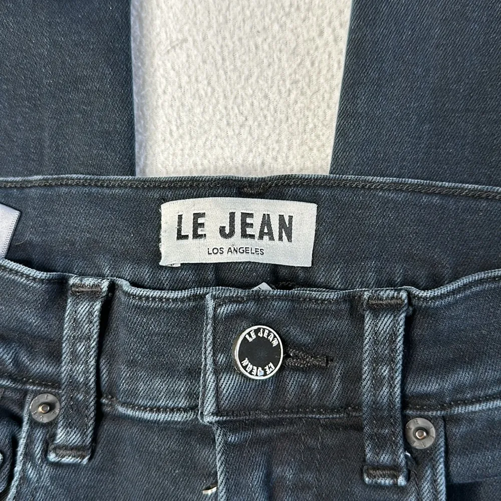 Le Jean Amelia straight-leg raw cut navy jeans - Image 5