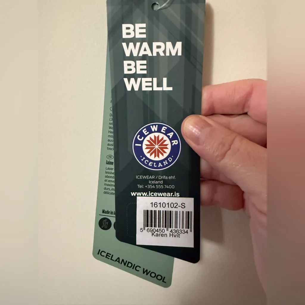 Icewear Iceland Karen Hvit Duster Open Front Sweater Asymmetrical Icelandic Wool - Image 16