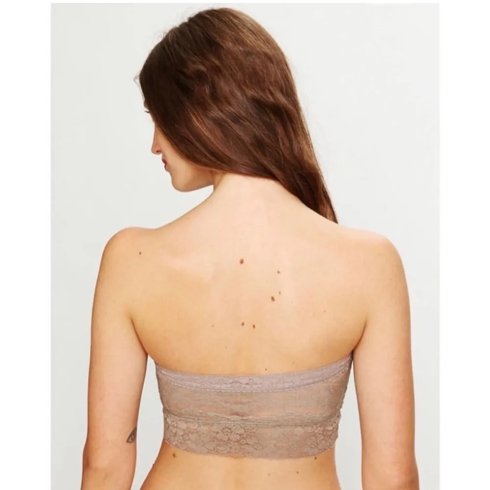 Free People Intimates | Lace Bandeau Strapless Taupe Brown XS - Image 2