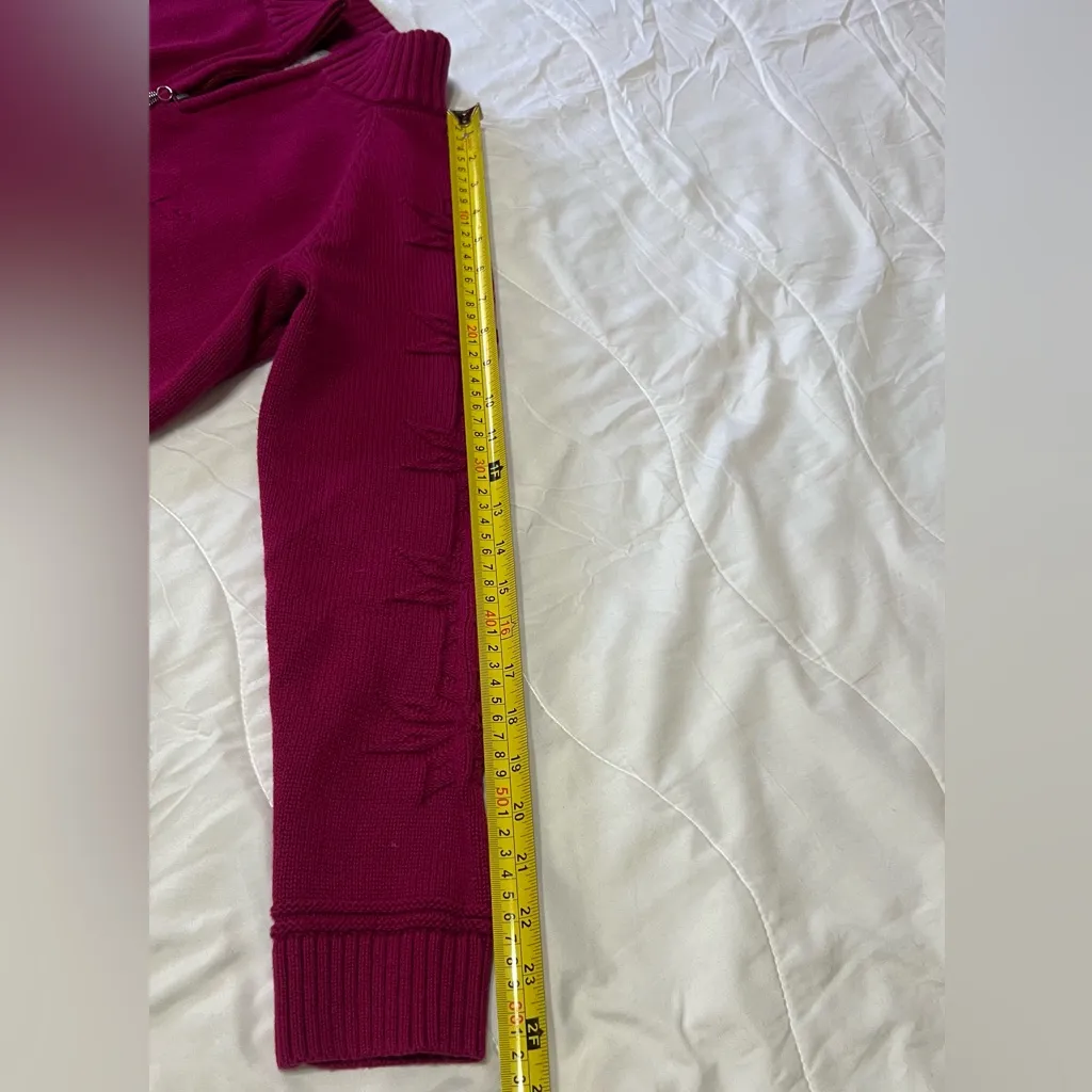 Christopher & Banks Magenta Half-Zip Sweater - Image 5