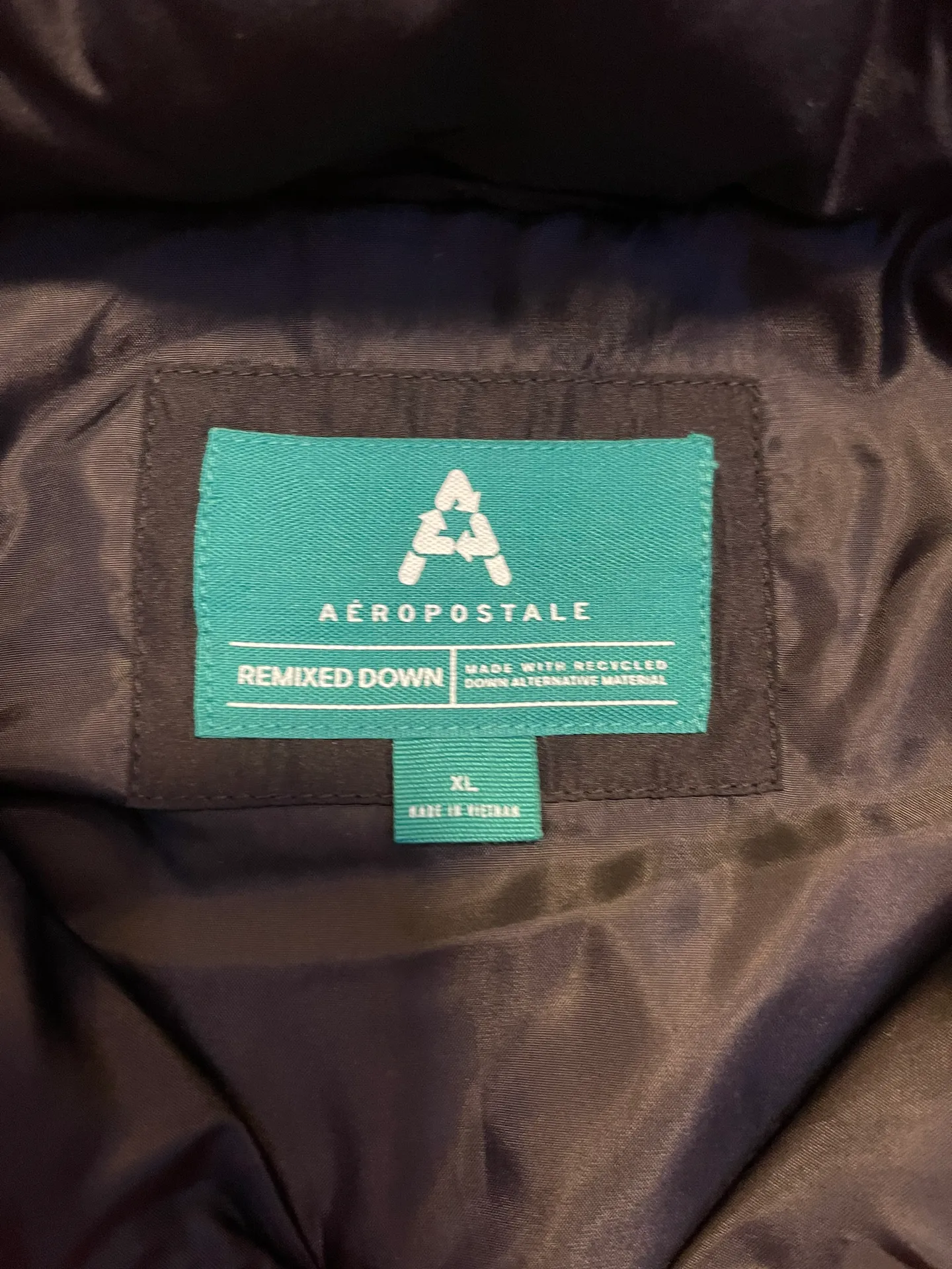 Aeropostale Black Puffy Vest - Image 2