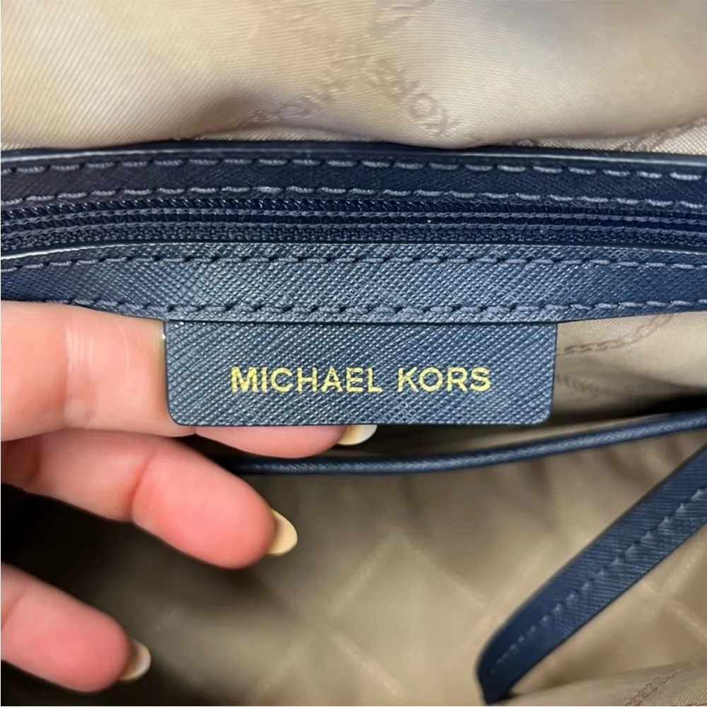 Michael Kors Hudson Embossed Snake Dome 2-Way Bag - Image 15