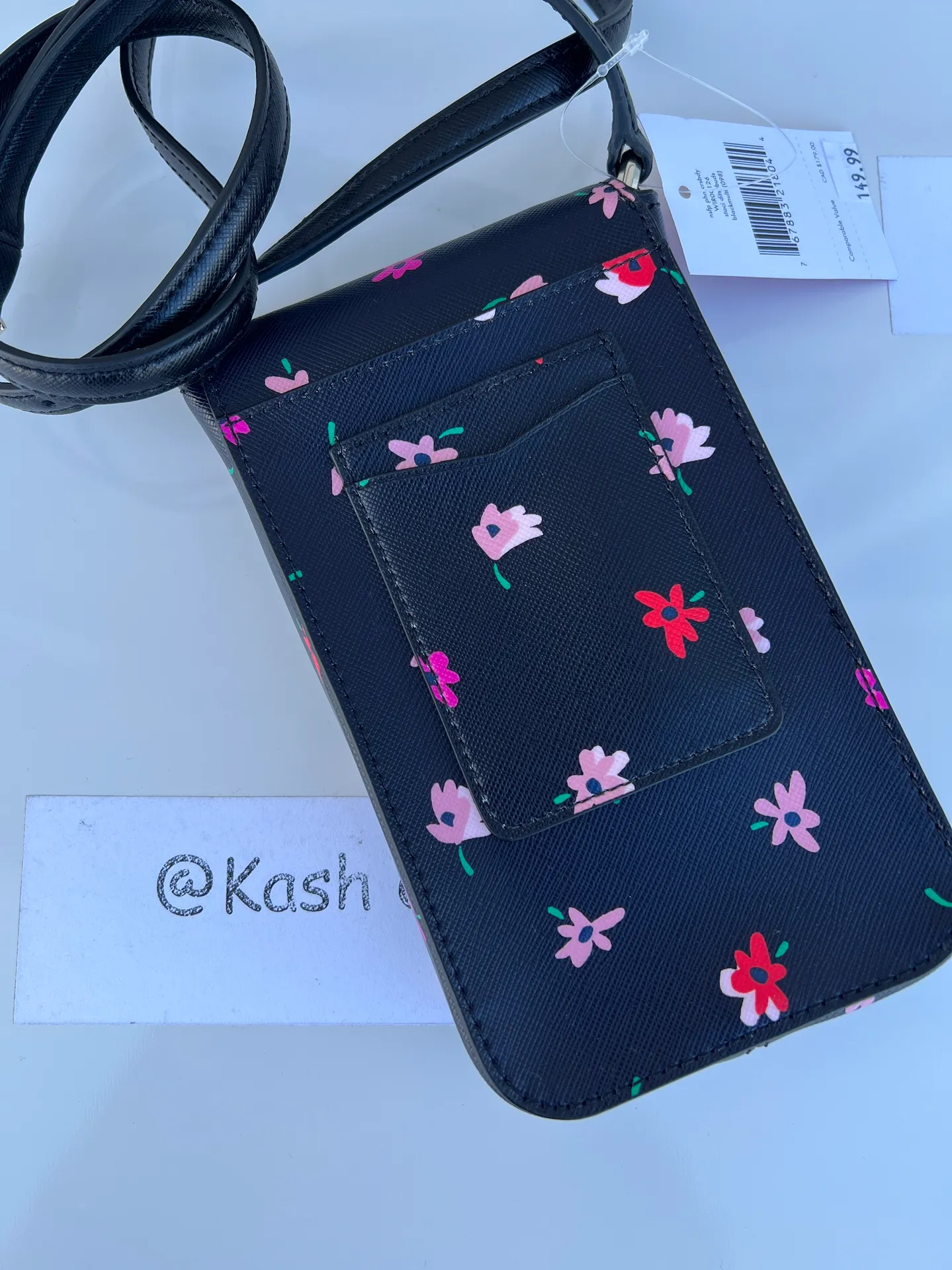 Staci Ditsybud Flap Phone Crossbody- Black Multi - Image 4