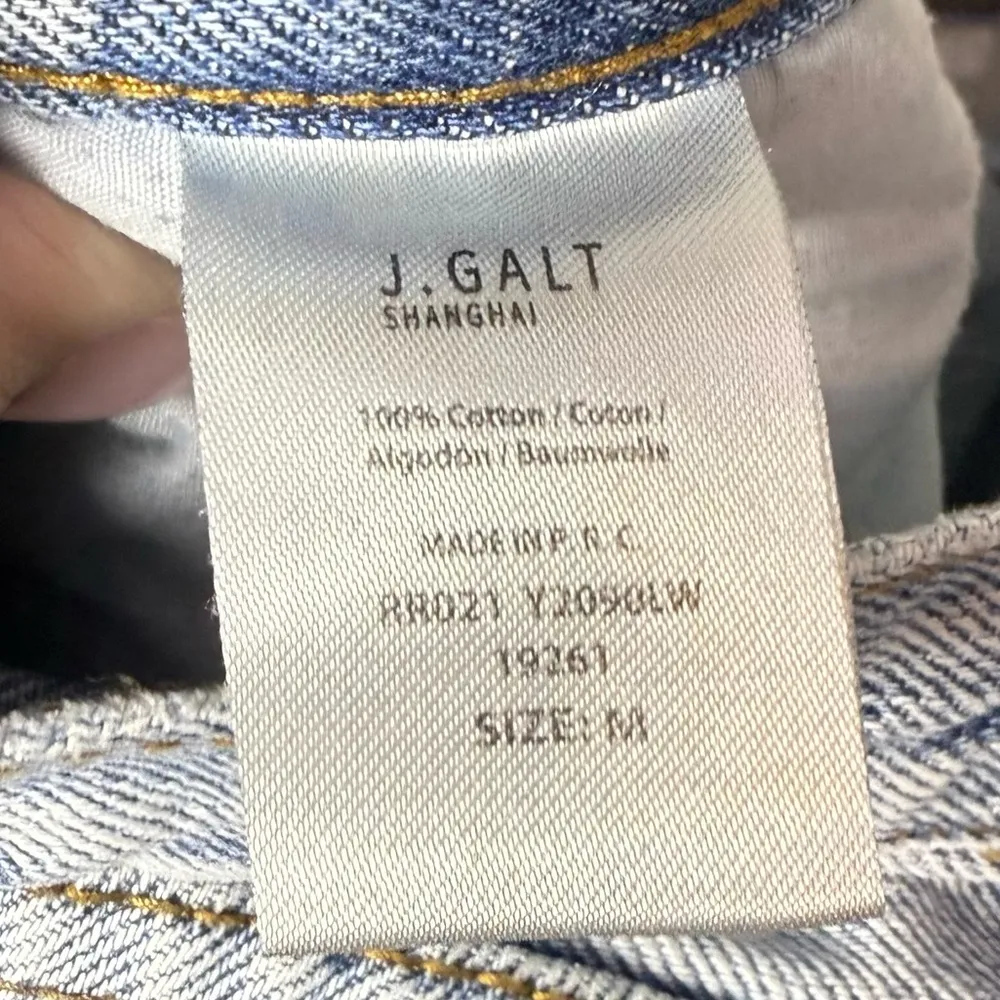 J. Galt Shanghai Womens Jeans Light Wash Cotton Denim Zipper Fly size M - Image 6