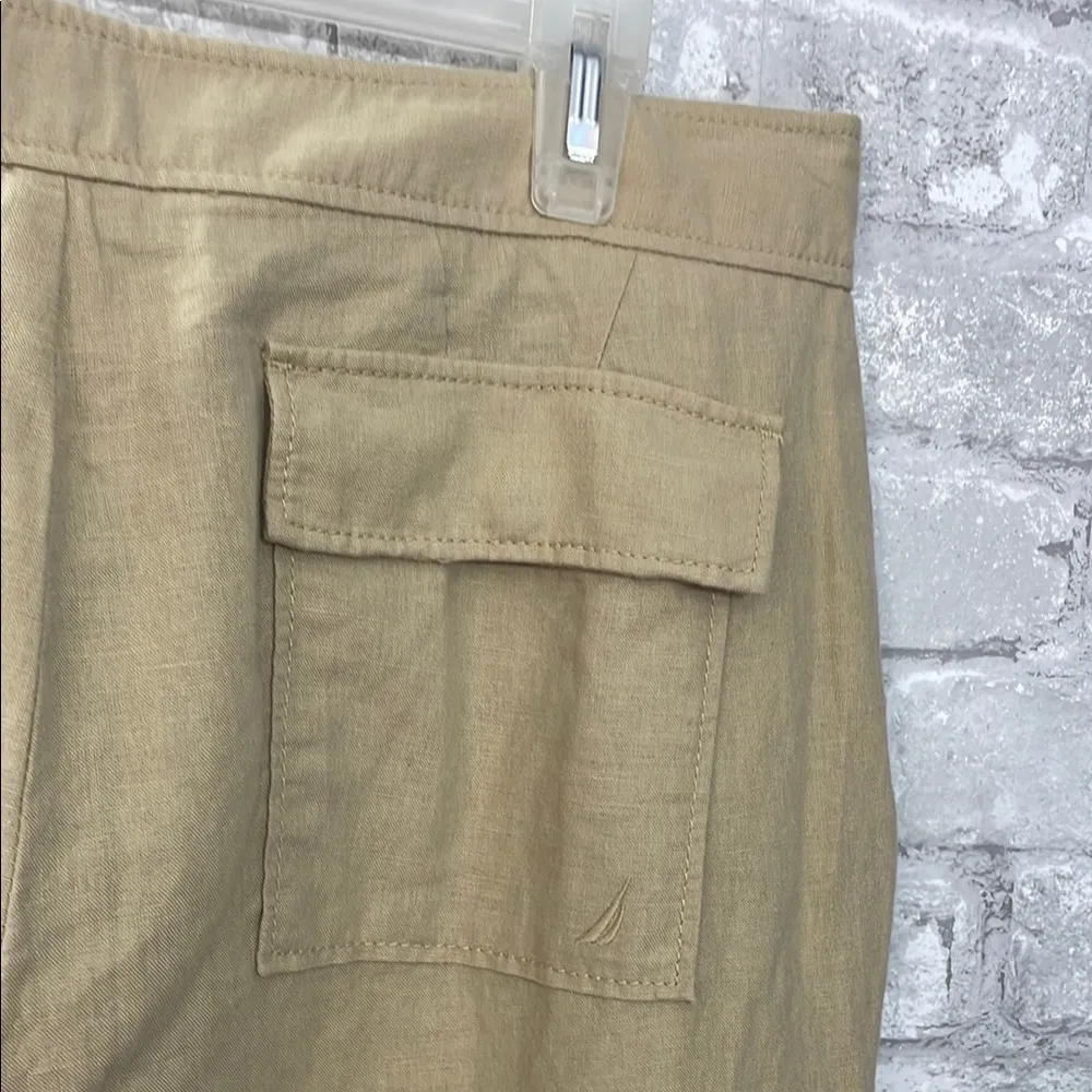 Nautica Tan Wide Leg Pants with Relaxed Fit - Image 4