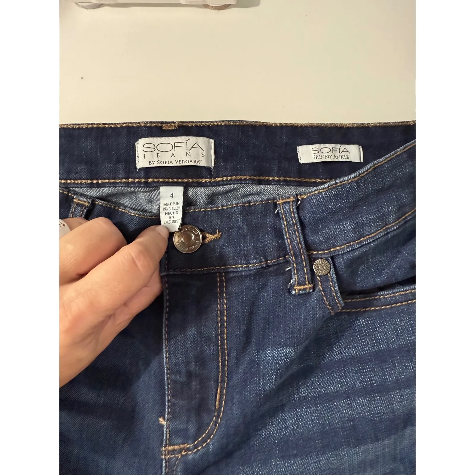 Sofia Jeans by Sofia Vergara Skinny Jeans Dark Wash‎ Size 4 Blue - Image 4