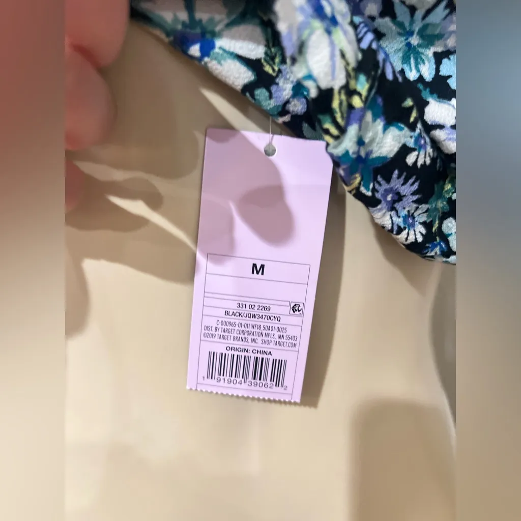 Wild Fable Women's Tiny Tank Top - Wild Fable, Black Floral, medium NWT - Image 6