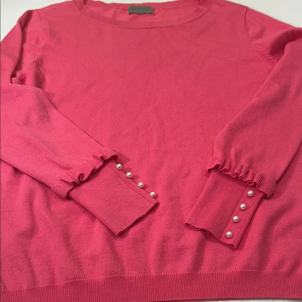 Joseph  Women's Vibrant Pink Crew Neck Sweater - Image 10