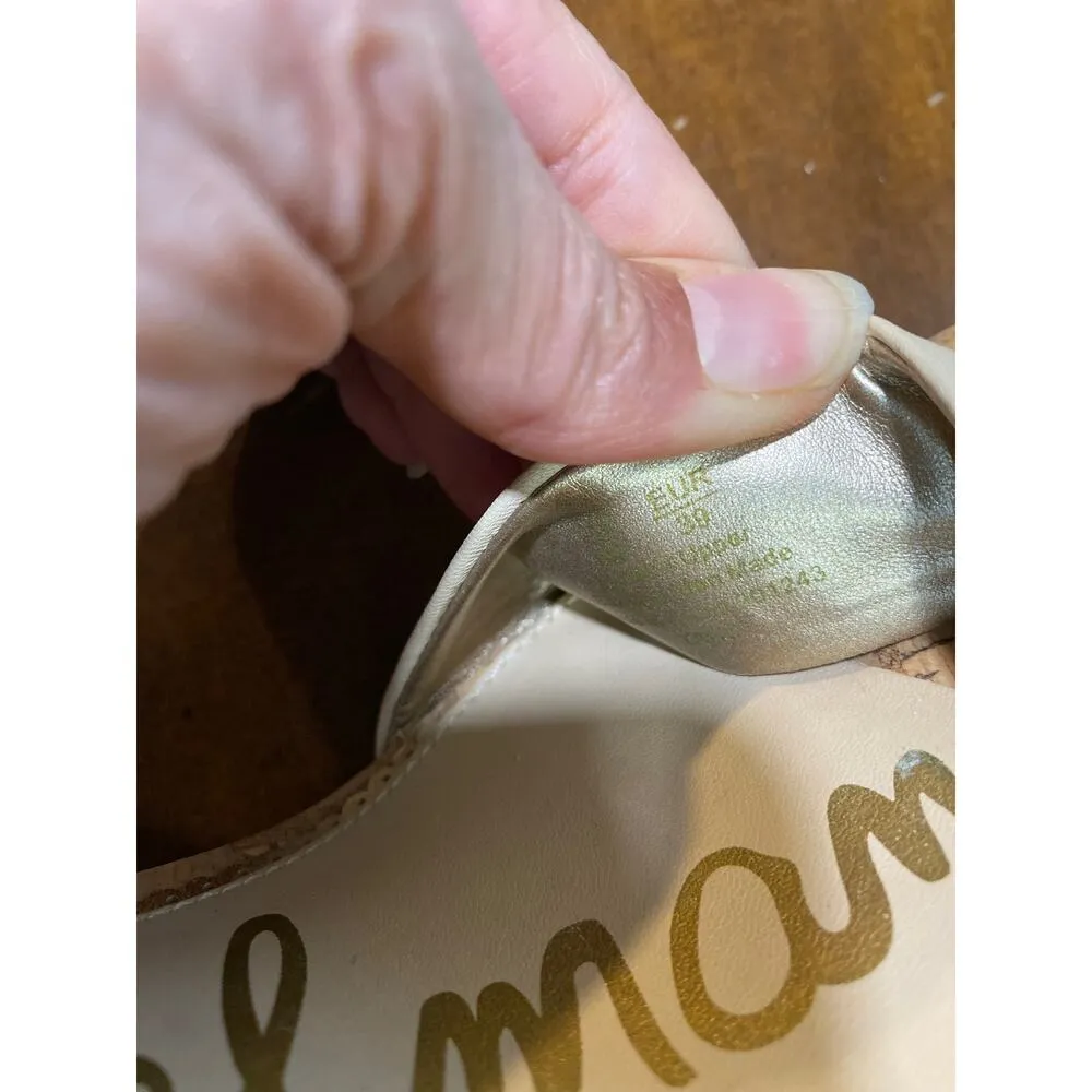 Sam Edelman Yaro Snake Print Ankle Strap Leather Sandals Sz 9 - Image 4