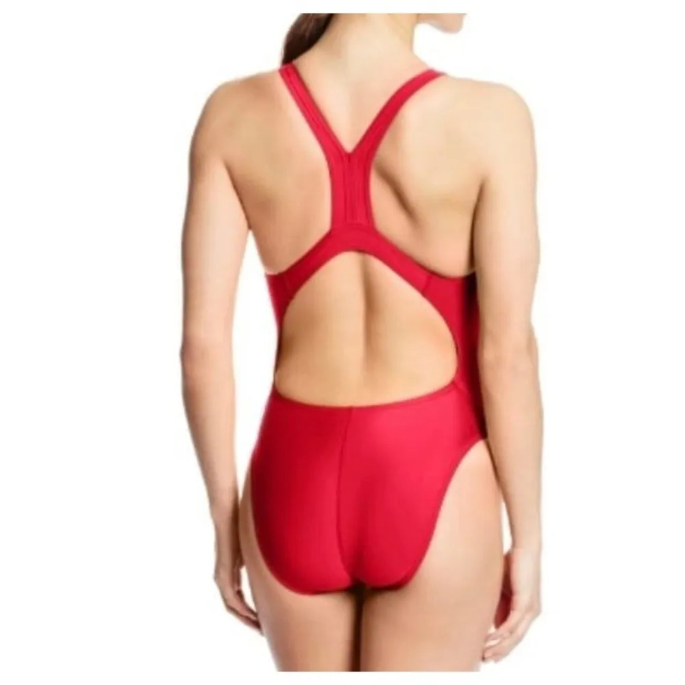 Speedo Woman's Pro LT Super Back Swimsuit Red Size 12 New With Tags - Image 2