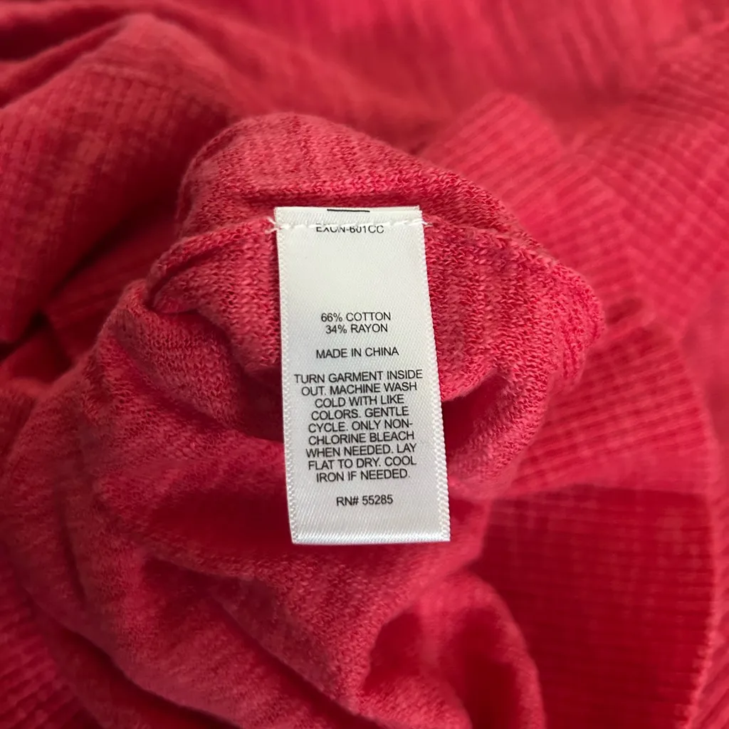 Bundle of Express Turquoise & Coral V-Neck Sweaters - Image 6