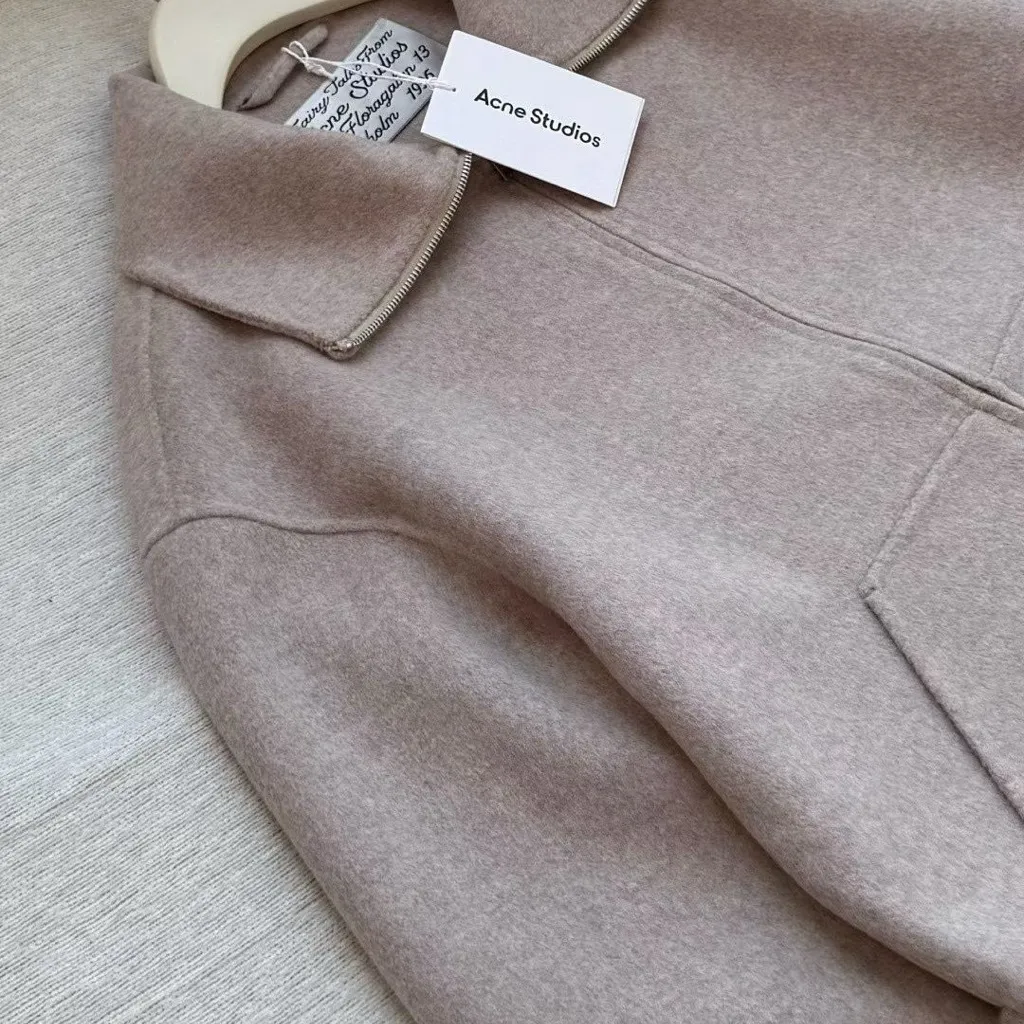 Acne Studios WOOL ZIP JACKET 38
colour:Oatmeal melange - Image 12