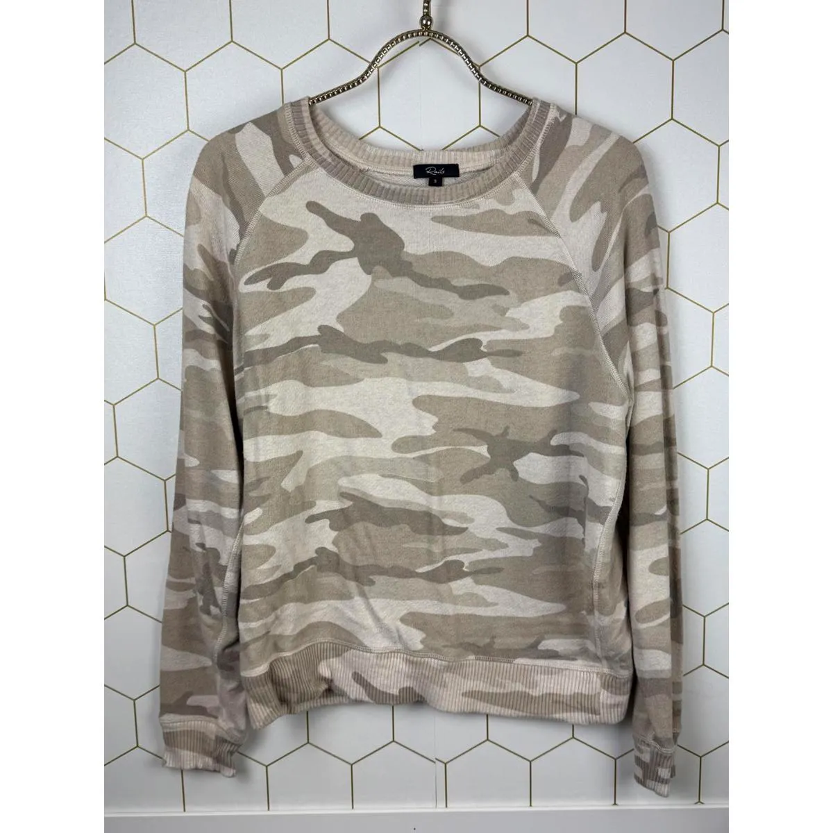 Rails Soft Theo Oatmeal Camo Top - Size - Small - Image 6