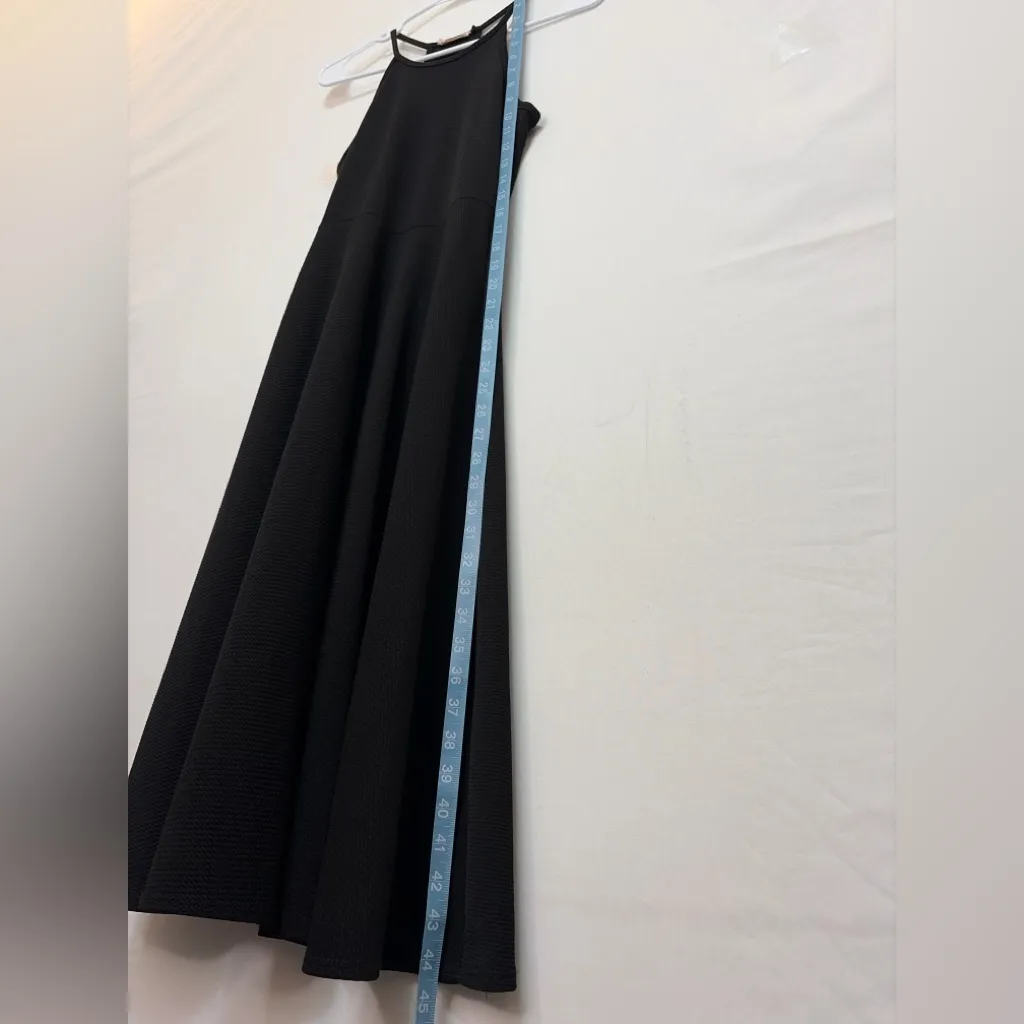 Olivia Rae Black Halter Midi Dress Fit & Flare Racerback XS(E13) - Image 4