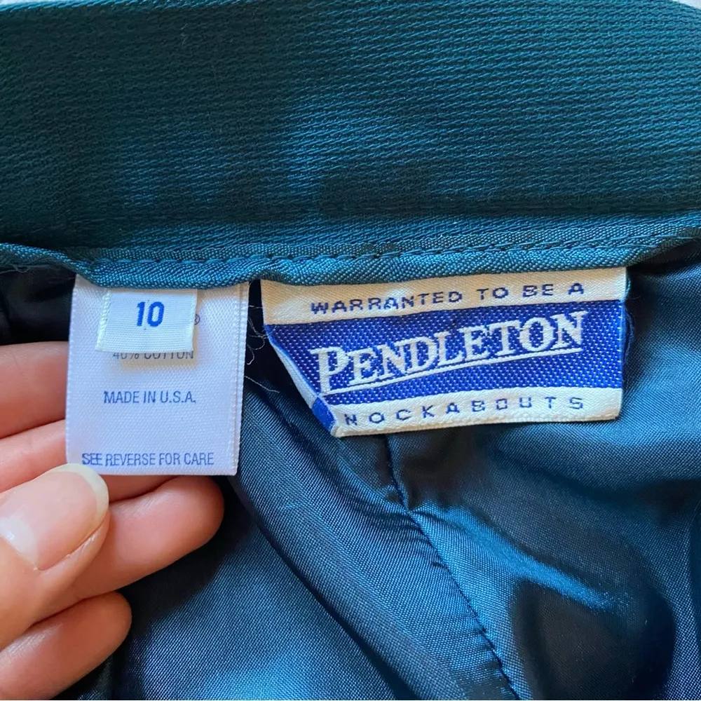 Vintage  Turquoise Pencil Skirt EVC - with pockets! Size 10 - Image 8