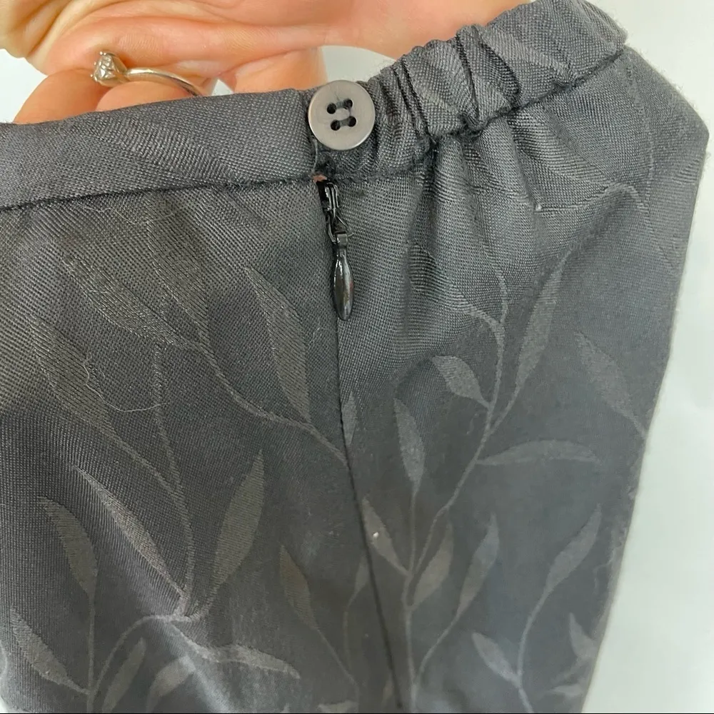 EILEEN FISHER size Small matching set black skirt jacket minimalist lagenlook - Image 5