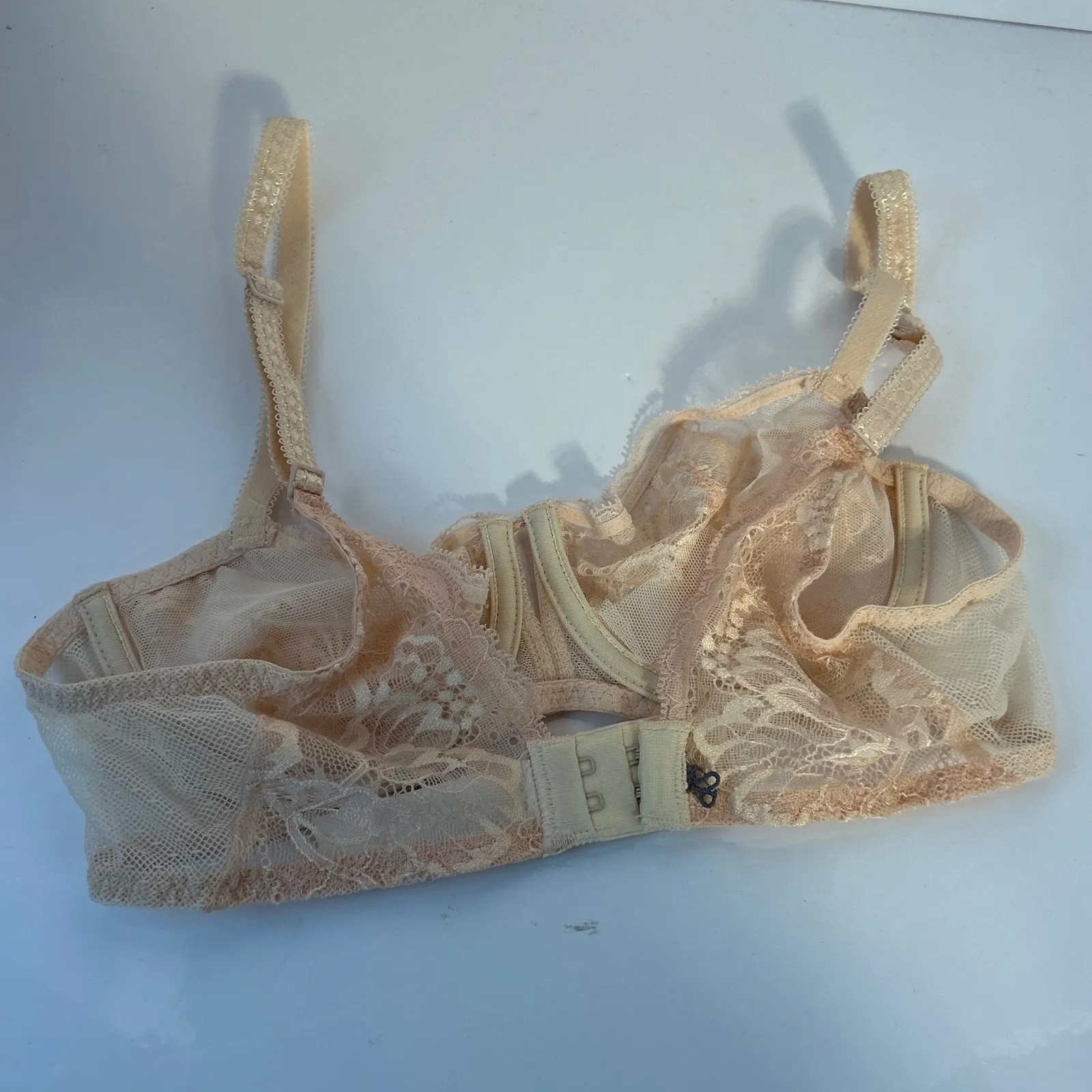 Simone Perele 32C Beige Lace Full Coverage Underwire Bra Size undefined - Image 6