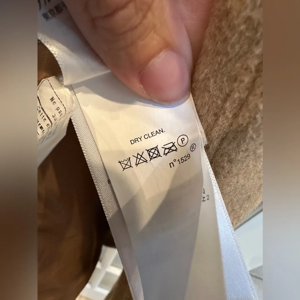 LRL Lauren Ralph Lauren Buckle-Front Walker Coat Wool Camel Color Size 12 Large - Image 14