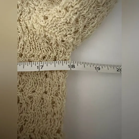 VINTAGE LeRoy Butter cream Cardigan Size small see‎ measurements - Image 5