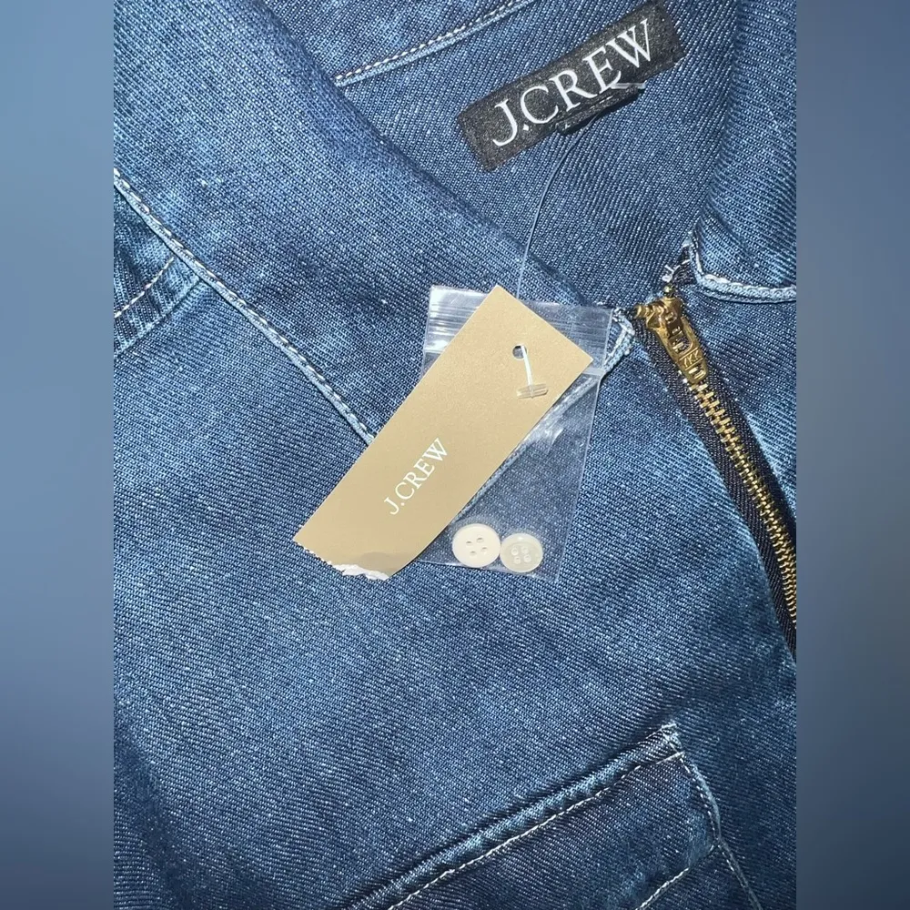 NWT 100% Cotton J.Crew Denim Midi Dress size 2 - Image 11