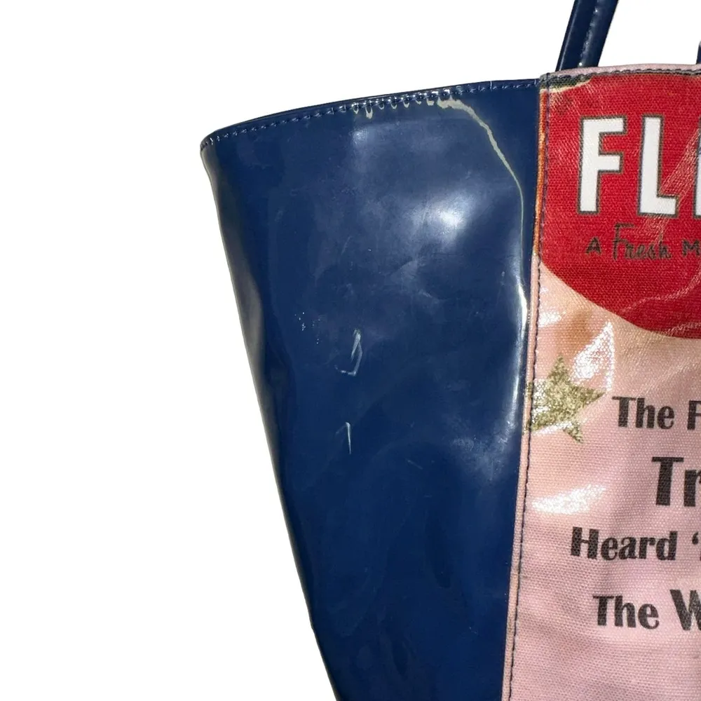 Marilyn Monroe Blue Graohic Tote Bag - Image 9