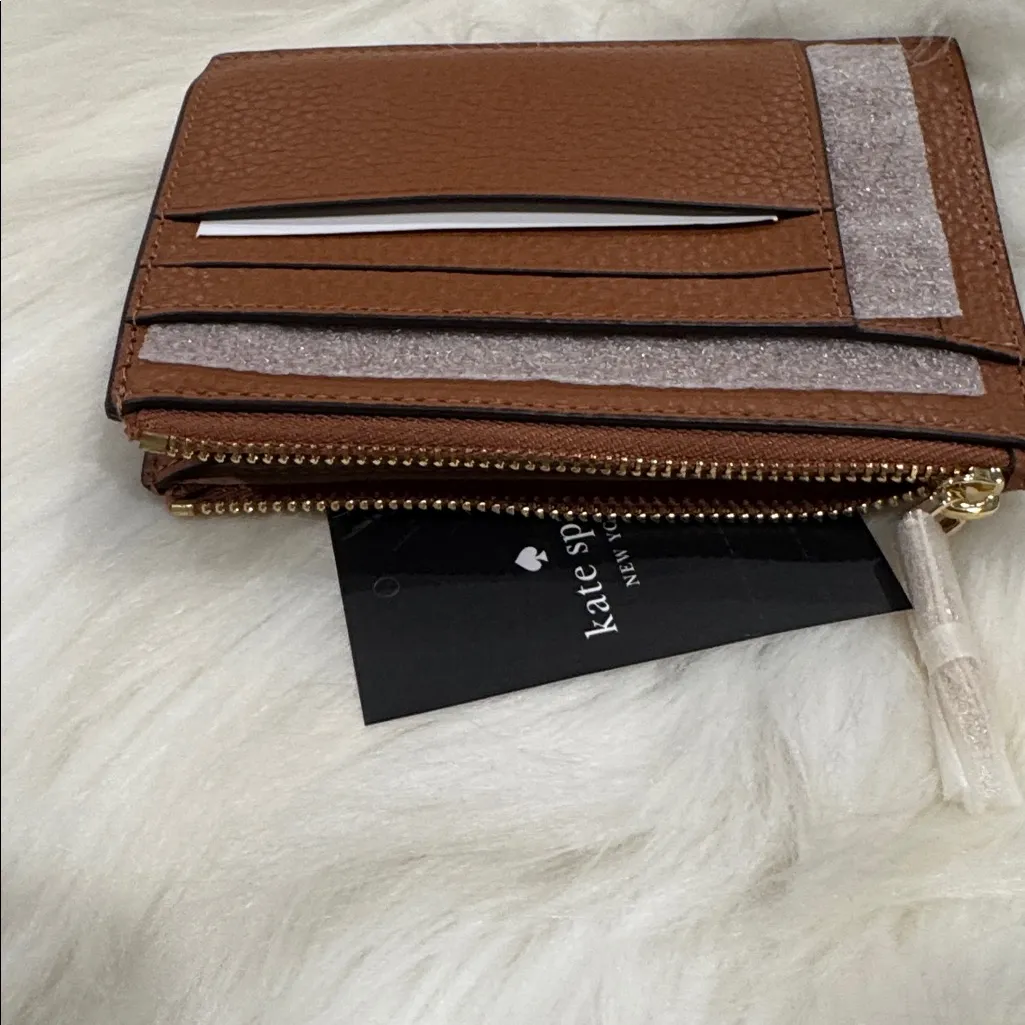 Kate Spade Brown Leather Card Holder - Image 5