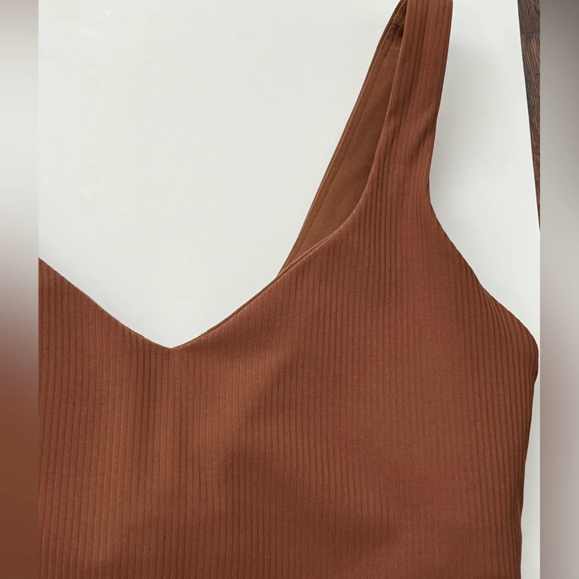 Lululemon Align Ribbed Bodysuit Roasted Brown 6 - Image 12