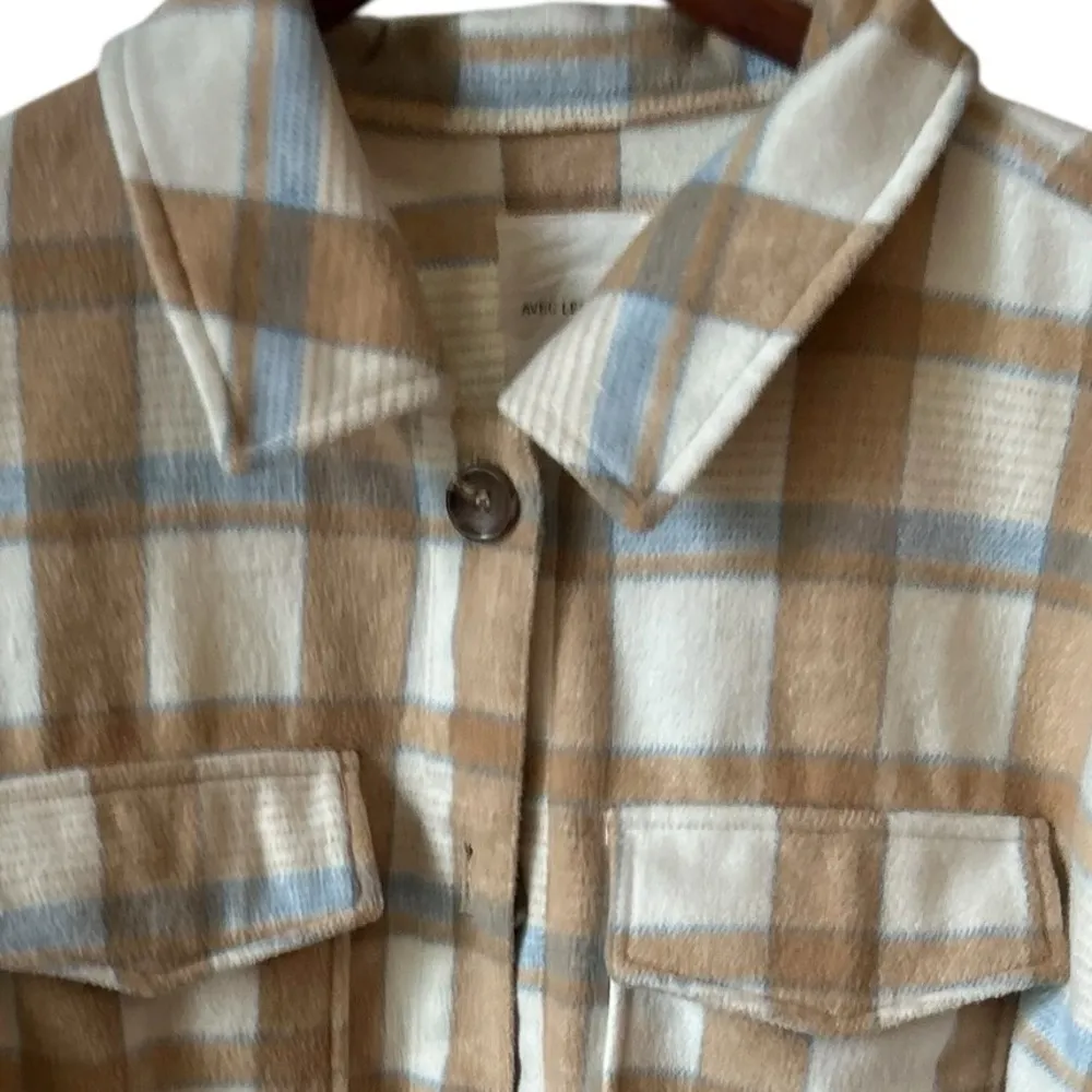 Avec Les Filles Women's Plaid Shirt Jacket Size 2X Multicolor Casual - Image 8