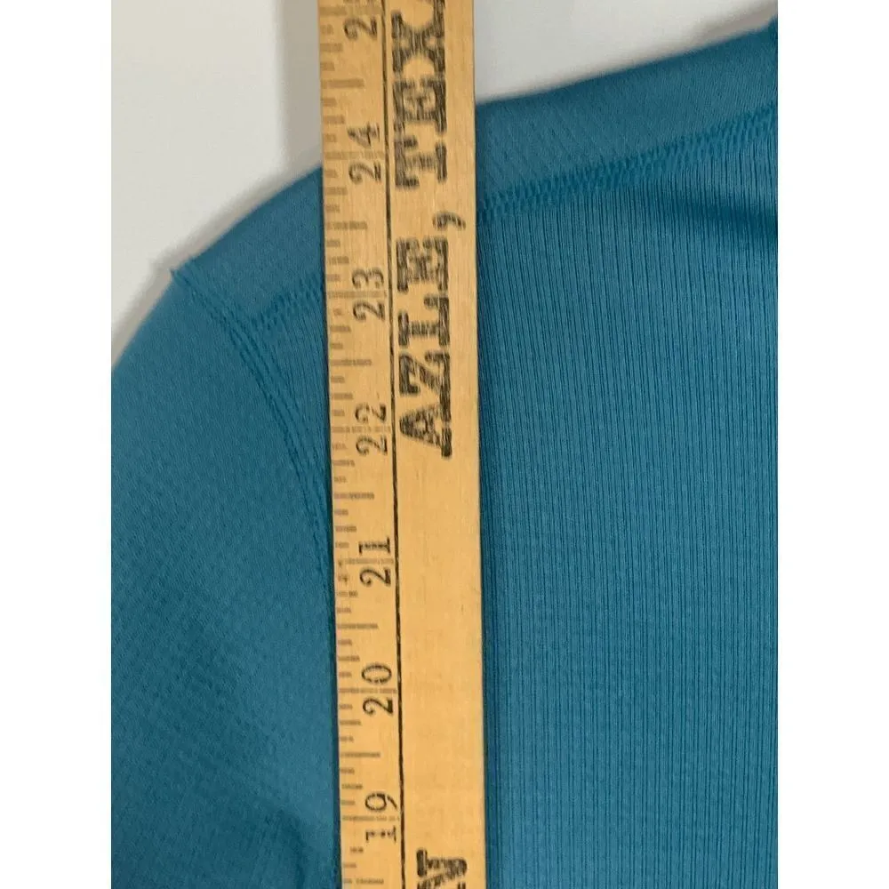 Rei Womens Jacket Polartec Quarter Zip Blue Medium - Image 5