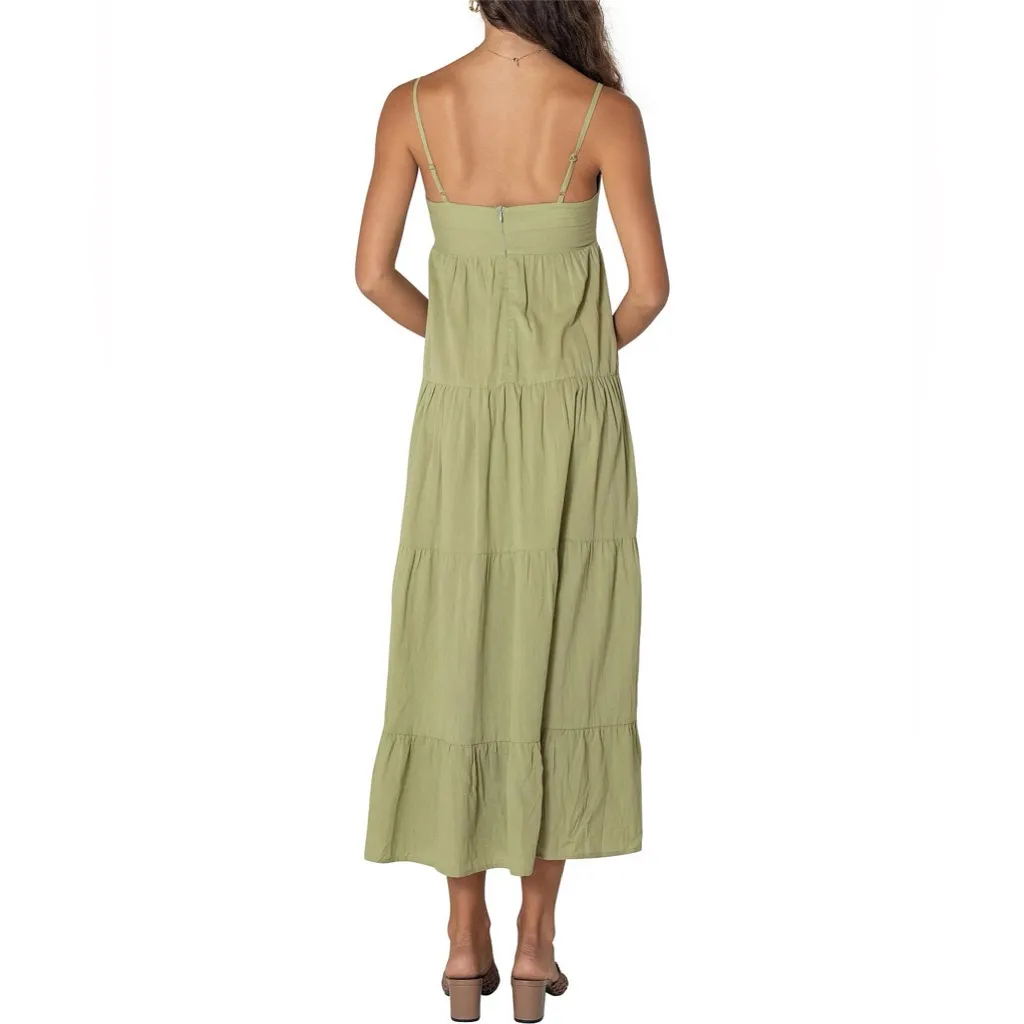 Green Girl and the Sun California Midi Dress Size XS - Image 3