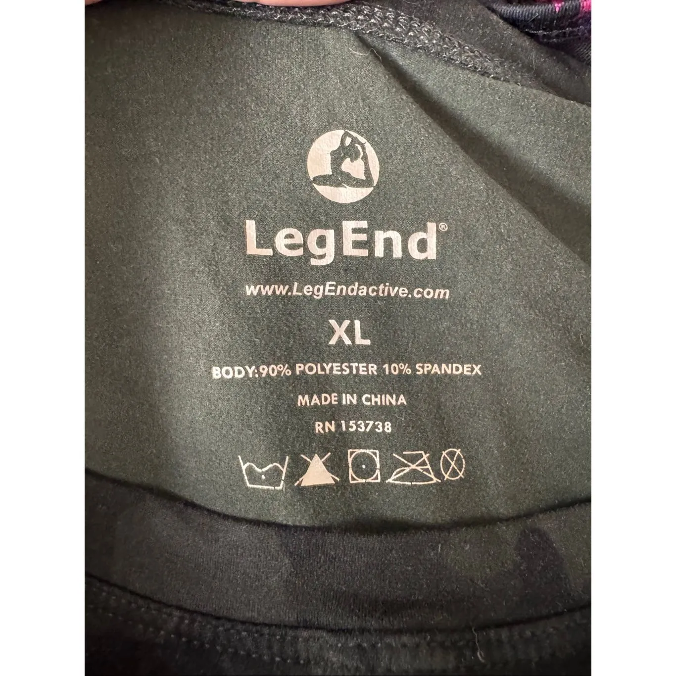 LegEnd Active Black Camo Short Sleeve Athletic Top Women’s XL Stretch Tee NWT - Image 4