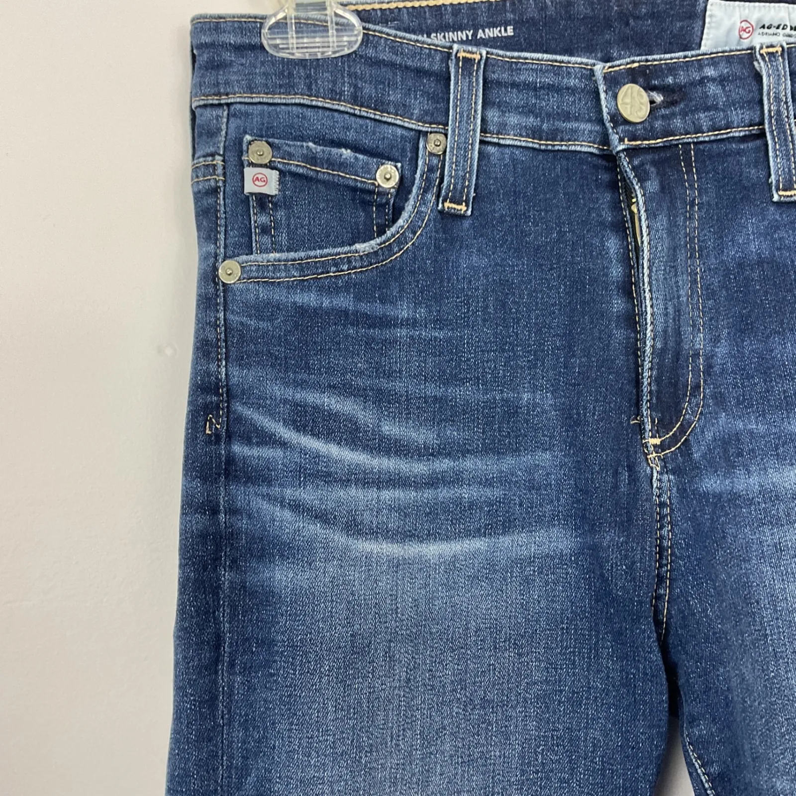 AG‎ Adriano Goldschmied Farrah Skinny Ankle Jeans Women's Size 28R Medium Wash - Image 2