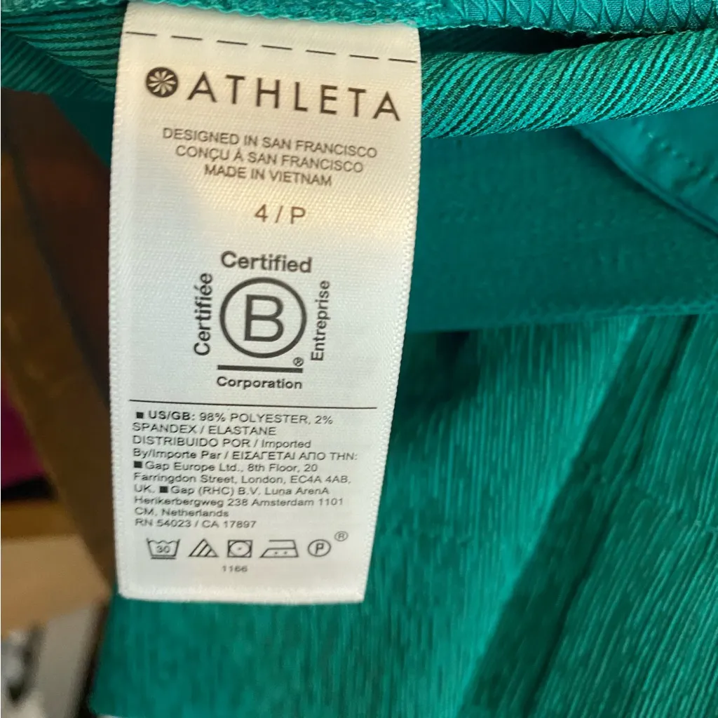 Athleta Echo Wide Leg Cropped Trousers size 4‎ petite nwt - Image 3